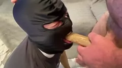 play Blowpy Deep Gthroat Blowjob: wypełniona cumslut knebling dla orzechów alfa mężczyzny